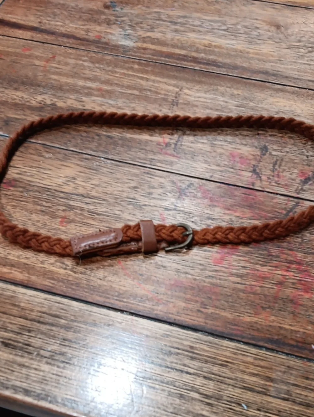 Braided Brown Kids Belt-Style
